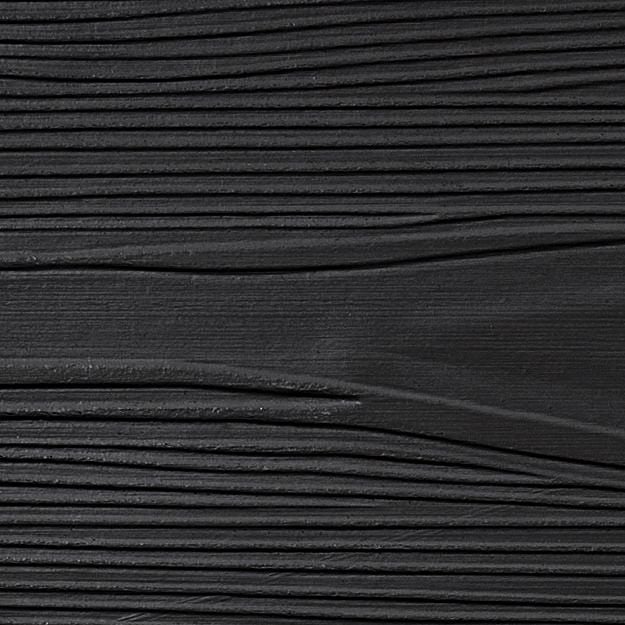 Fibre Cement Wall Cladding, Black woodgrain 210mm x 8mm, 3.66m length